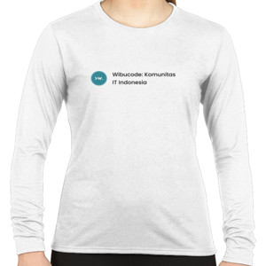 Kaos Wibucode White Center Shirt