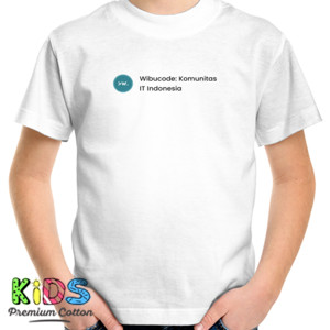 Kaos Wibucode White Center Shirt