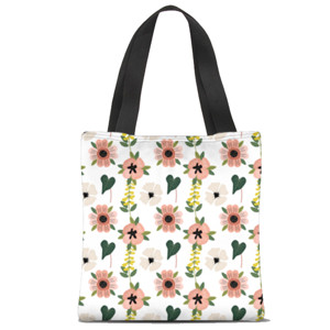 Tas Tote Fullprint Bunga