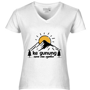 Kaos Ke gunung cuma mau ngadem