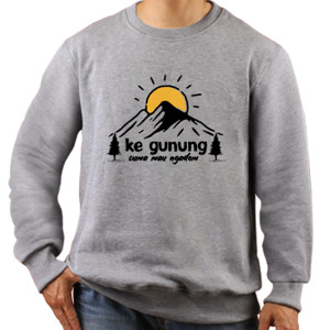 Jaket Sweater Ke gunung cuma mau ngadem