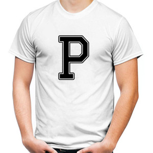 Kaos Kaos Huruf P Keren