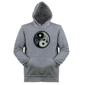 Jaket Hoodie Halloween Skull Yin Yang