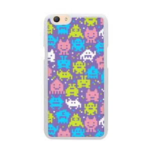 Pixelated aliens pattern Casing HP