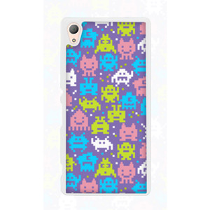 Pixelated aliens pattern Casing HP