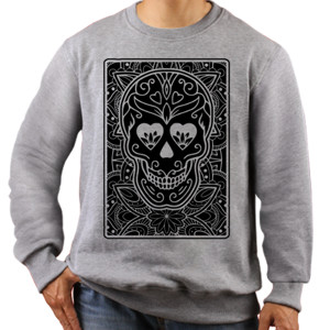 Jaket Sweater SUGAR SKULL CARD 3