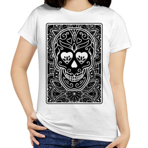 Kaos SUGAR SKULL CARD 3
