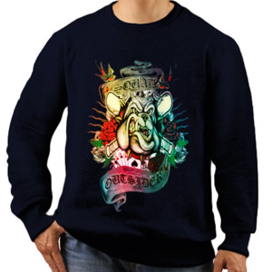 Jaket Sweater Kaos Scary Bulldog