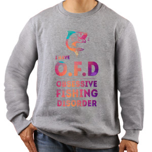 Jaket Sweater Kaos Mancing - I Have O.F.D - All Color