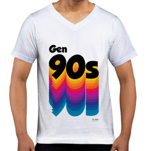 Kaos  Kaos Pria Gen 90 V-Neck by Co_mbro