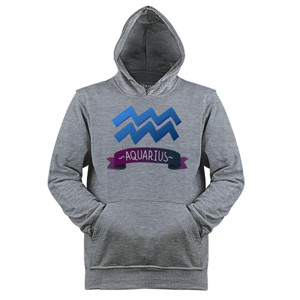Jaket Hoodie Zodiak - Aquarius Logo 2