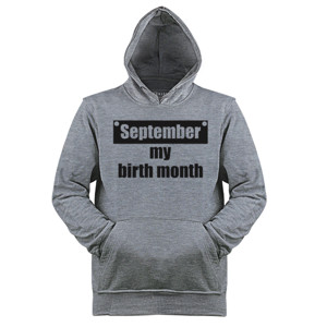 Jaket Hoodie Distro September my Birth Month