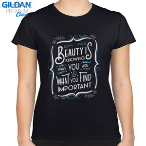 Kaos Motivasi - Beauty Is Knowing Who You Are.