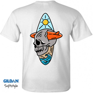 Kaos Surfboard skull