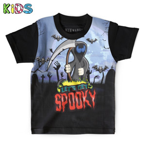Kaos Anak Full-Print spooky