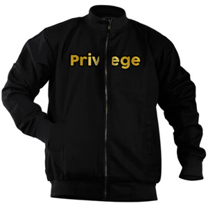 Jaket Bomber kaos privilege
