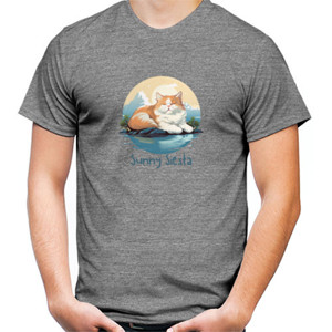 Kaos Kucing Lucu - Sleepy cat
