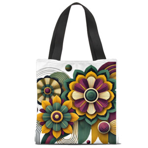 Tas Tote Fullprint tote bag flower
