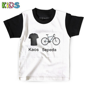 Kaos Anak Full-Print Kaos sepeda