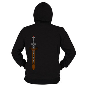 Hoodie Zipper Sword weapon