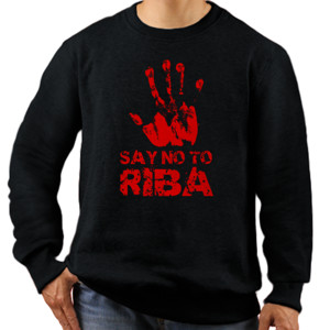 Jaket Sweater Say No To Riba 1