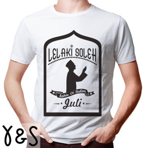 Kaos Bulan Juli Lelaki Soleh