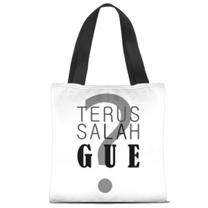 Tas Tote Fullprint TERUS SALAH GUE