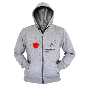 Hoodie Zipper Hari Kesehatan Nasional