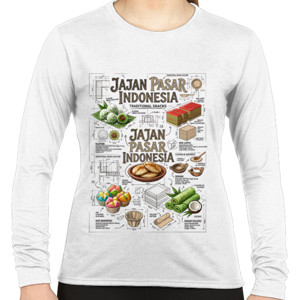 Kaos Kaos Jajan Pasar Kuliner Tradisional Unik