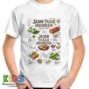 Kaos Kaos Jajan Pasar Kuliner Tradisional Unik