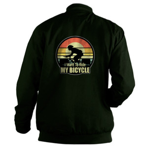 Jaket Bomber I Want To Ride My Bicycle