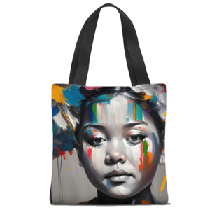 Tas Tote Fullprint Woman Face 2