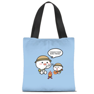 Tas Tote Fullprint Jangan Panik, Mari Piknik