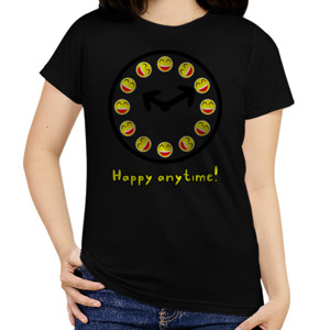 Kaos Red Mango Happy Anytime!