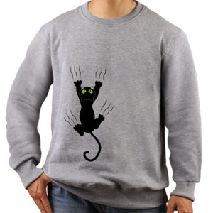 Jaket Sweater Kucing Hitam Mencakar