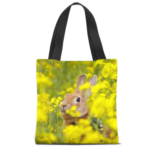 Tas Tote Fullprint Rabbit