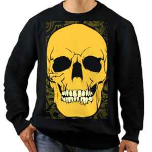 Jaket Sweater BIG YELLOW SKULL