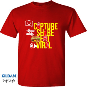 Kaos CAPTURE SHARE EAT VIRAL