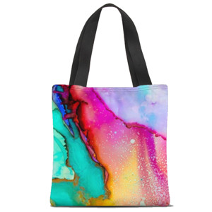 Tas Tote Fullprint Motif abstrak