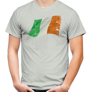Kaos Ireland Grunge Flags