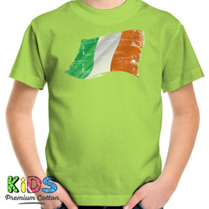 Kaos Ireland Grunge Flags