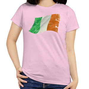 Kaos Ireland Grunge Flags