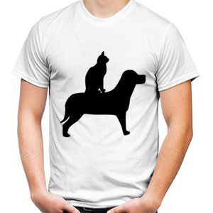 Kaos Kaos Custom Keren - Kucing dan Anjing