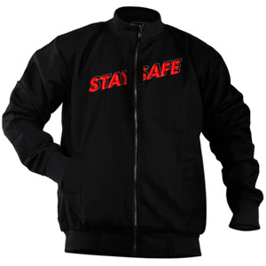 Jaket Bomber Kaos Stay Safe (CLNRM06) 