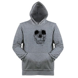 Jaket Hoodie Kaos Big Skull (SBA5)