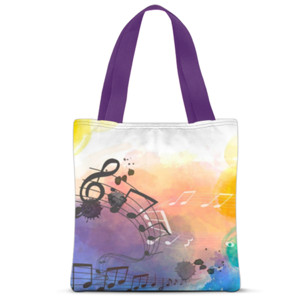 Tas Tote Fullprint Music Enthusiast vol 7