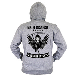 Hoodie Zipper Hoodie Zipper resleting grim reaper 