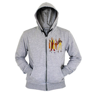Hoodie Zipper Kaos Beautiful Ladies - Kaos Wanita Cantik