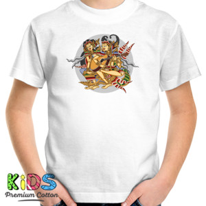 Kaos wayang melody 3 klasik putih