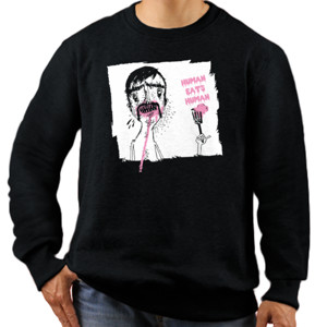 Jaket Sweater KAOS HUMAN EAT HUMAN